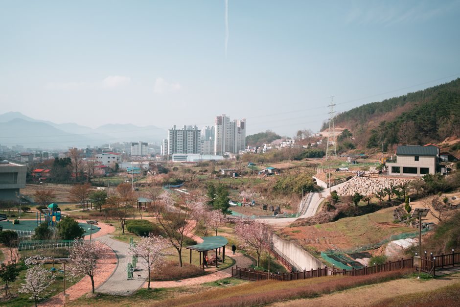 광주 무등산 원효사 탐방지원센터 앞 등산 출발 지점