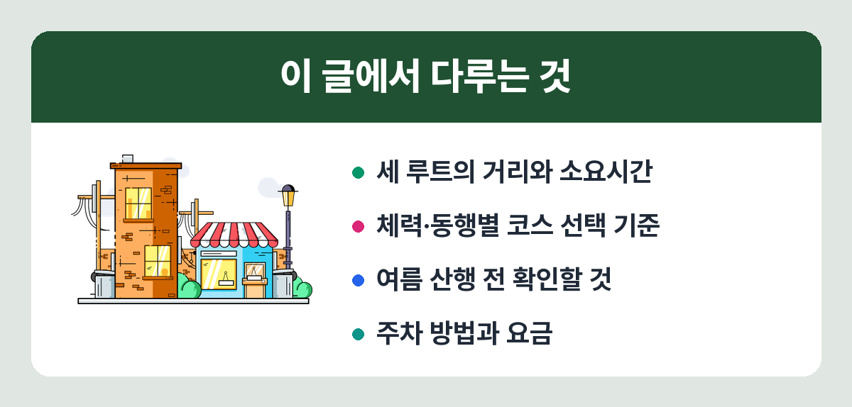 내장산 등산 코스 이 글에서 다루는 것
